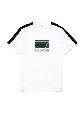 Camiseta Lacoste Sailor Logo Blanco Hombre