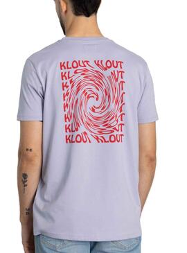 Camiseta Klout Tornado Lila para Mujer y Hombre