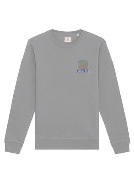 Sudadera Klout Aesthetic Gris para Hombre y Mujer