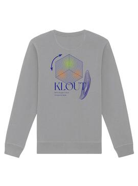 Sudadera Klout Aesthetic Gris para Hombre y Mujer