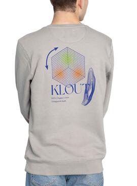 Sudadera Klout Aesthetic Gris para Hombre y Mujer