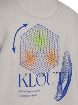 Sudadera Klout Aesthetic Gris para Hombre y Mujer