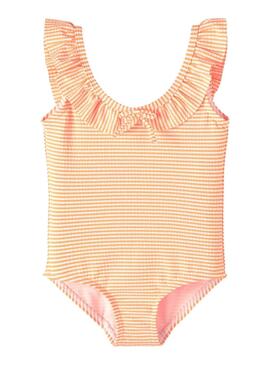 Bañador Name It Ziline Swimsuit Naranja para Niña