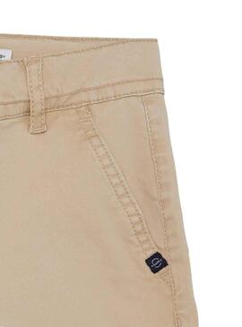 Bermuda Name It Silas Slim Long Beige para Niño