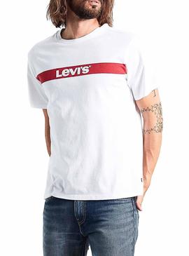 Camiseta Levis Graphic TE Logo Blanco Hombre