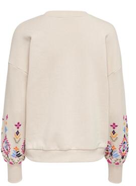 Sudadera Only Emily Beige para Mujer