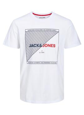 Camiseta Jack and Jones Ralf Blanco para Hombre