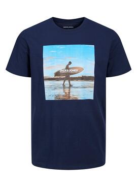 Camiseta Jack and Jones Gem Marino para Hombre