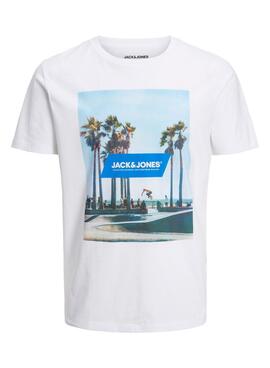 Camiseta Jack and Jones Gem Blanco para Hombre