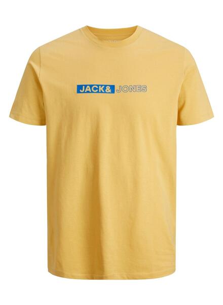 Camiseta Jack and Jones Neo Amarillo para Hombre