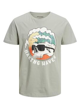 Camiseta Jack and Jones Tidal Gris para Hombre