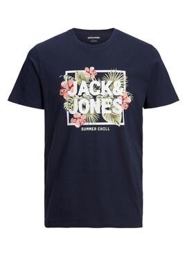 Camiseta Jack and Jones Becs Marino para Hombre