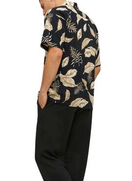 Camisa Jack and Jones Tropic Negro para Hombre