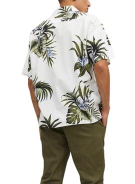 Camisa Jack and Jones Tropic Blanco para Hombre