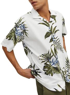 Camisa Jack and Jones Tropic Blanco para Hombre