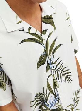 Camisa Jack and Jones Tropic Blanco para Hombre