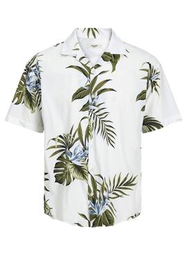 Camisa Jack and Jones Tropic Blanco para Hombre