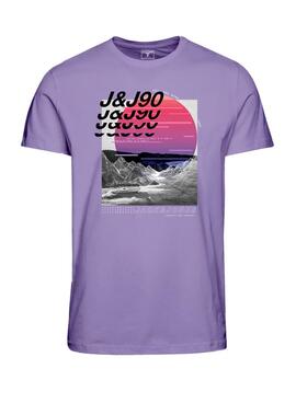 Camiseta Jack and Jones Playa Morado para Hombre