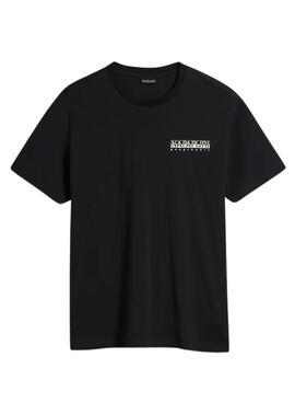 Camiseta Napapijri Bolivar Negro para Hombre