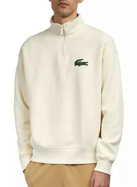 Sudadera Lacoste Eco Beige para Hombre