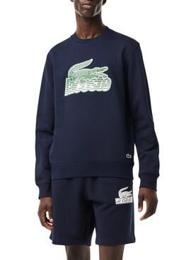 Sudadera Lacoste Degradé Marino para Hombre