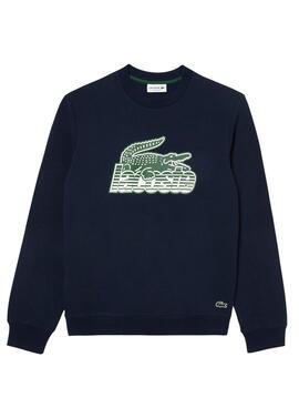 Sudadera Lacoste Degradé Marino para Hombre