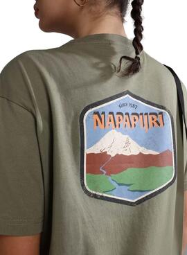 Camiseta Napapijri Bolivar Verde Unisex