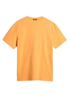 Camiseta Napapijri Bollo Naranja para Hombre