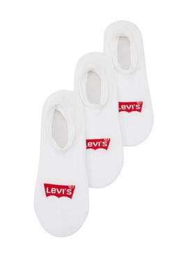 Pack de Calcetines Levis Footie Blanco para Hombre