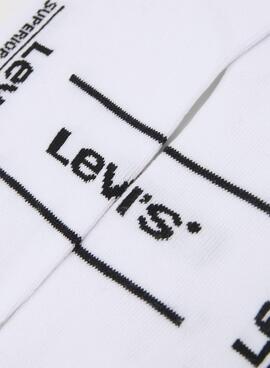 Calcetines Levis Low Cut Blanco para Hombre