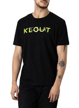 Camiseta Klout Neon Logo Bordado Negro