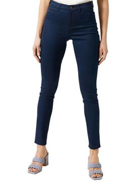 Pantalón Naf Naf Skinny Marino para Mujer