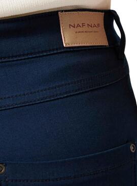 Pantalón Naf Naf Skinny Marino para Mujer