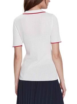 Jersey Naf Naf Heart Blanco para Mujer