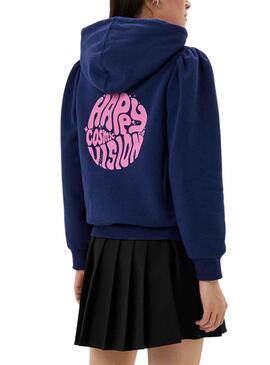 Sudadera Naf Naf Cosmic Marino para Mujer