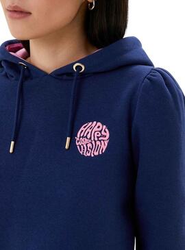 Sudadera Naf Naf Cosmic Marino para Mujer