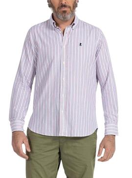 Camisa El Pulpo Color Stripe Blanco para Hombre