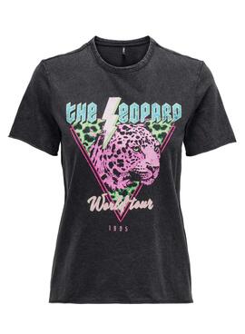 Camiseta Only Lucy Negra para Mujer