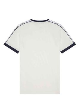 Camiseta Fred Perry Contrast Tape Blanco Hombre