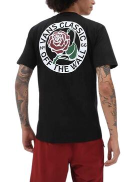 Camiseta Vans True Rose Negro para Hombre