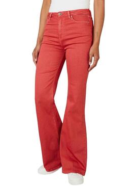 Pantalón Pepe Jeans Willa Rojo para Mujer