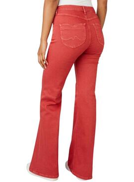 Pantalón Pepe Jeans Willa Rojo para Mujer