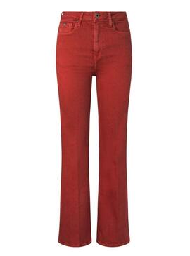 Pantalón Pepe Jeans Willa Rojo para Mujer