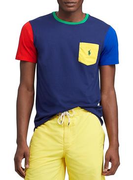 Camiseta Polo Ralph Lauren Pocket Colorblock