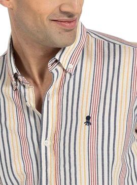 Camisa El Pulpo Oaxaca Beige para Hombre