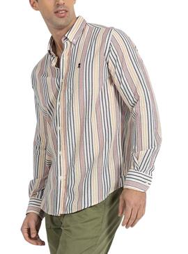 Camisa El Pulpo Oaxaca Beige para Hombre