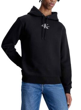 Sudadera Calvin Klein Hoodie Negro para Hombre