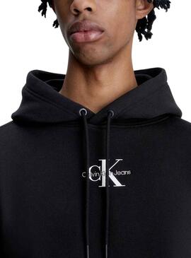 Sudadera Calvin Klein Hoodie Negro para Hombre