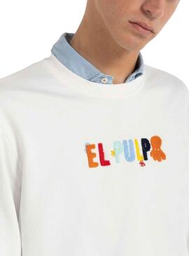 Sudadera El Pulpo Hidden Logo Blanco para Hombre