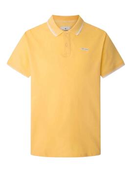 Polo Pepe Jeans Piping Amarillo para Hombre